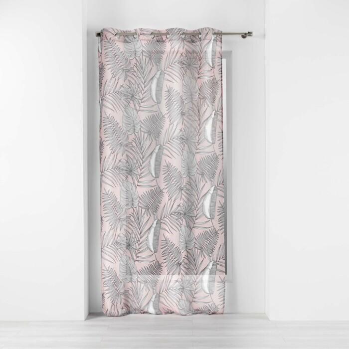 PANNEAU A OEILLETS 140X240CM SABLE IMPRIME MAJOLICA ROSE