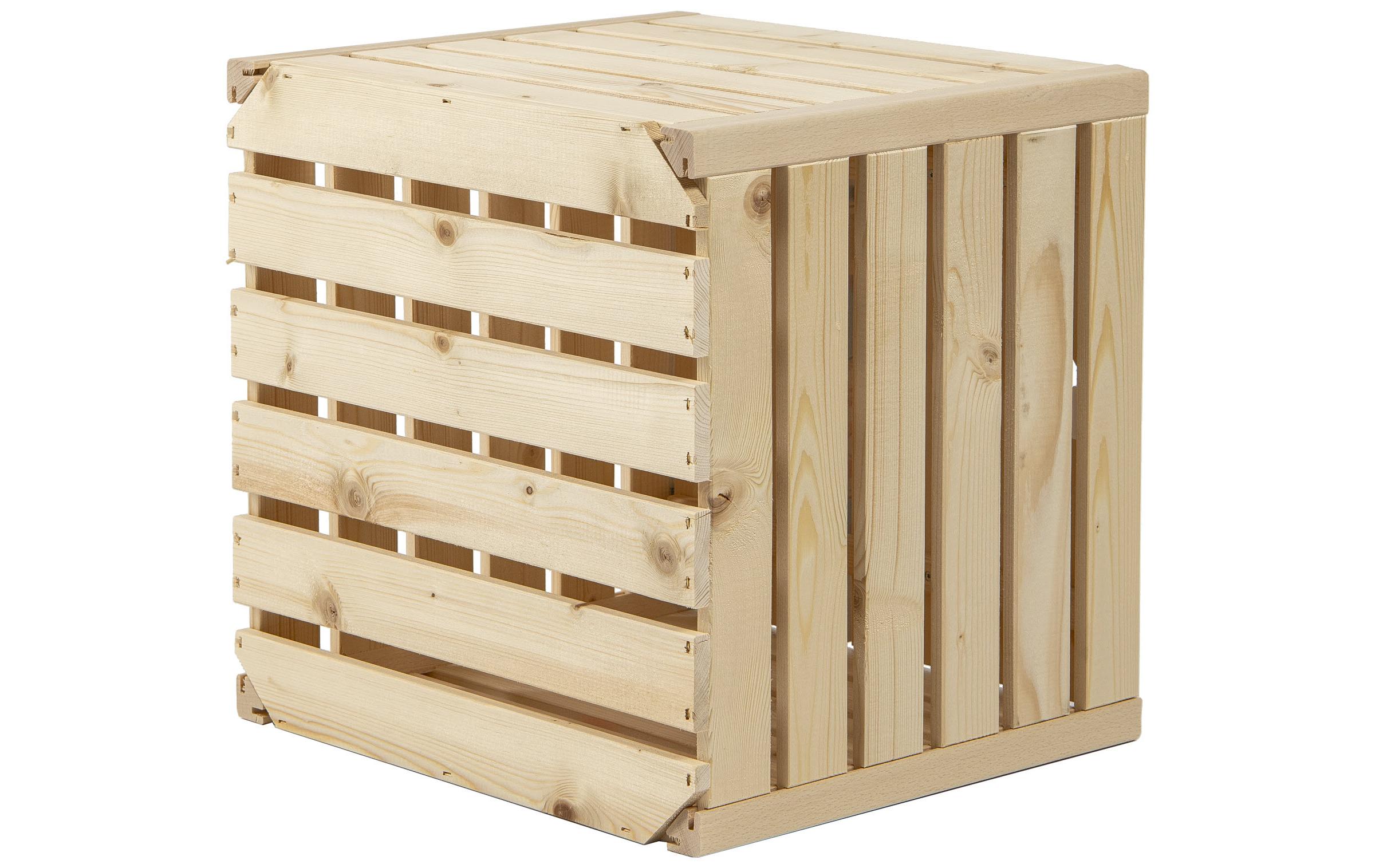 Holzharasse A 35 x 35 cm, mit Tür schweizer HolzHarasse aus schweizer Holz