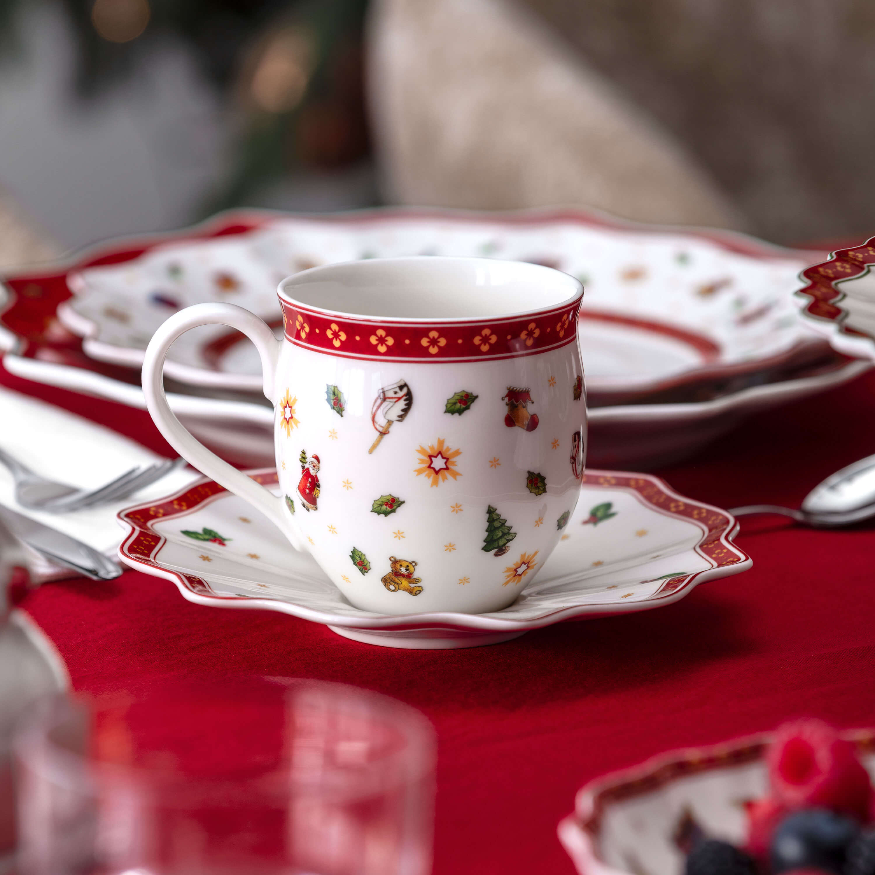 Toy's Delight Mug Multi-colored, 7.8 oz, Premium Porcelain