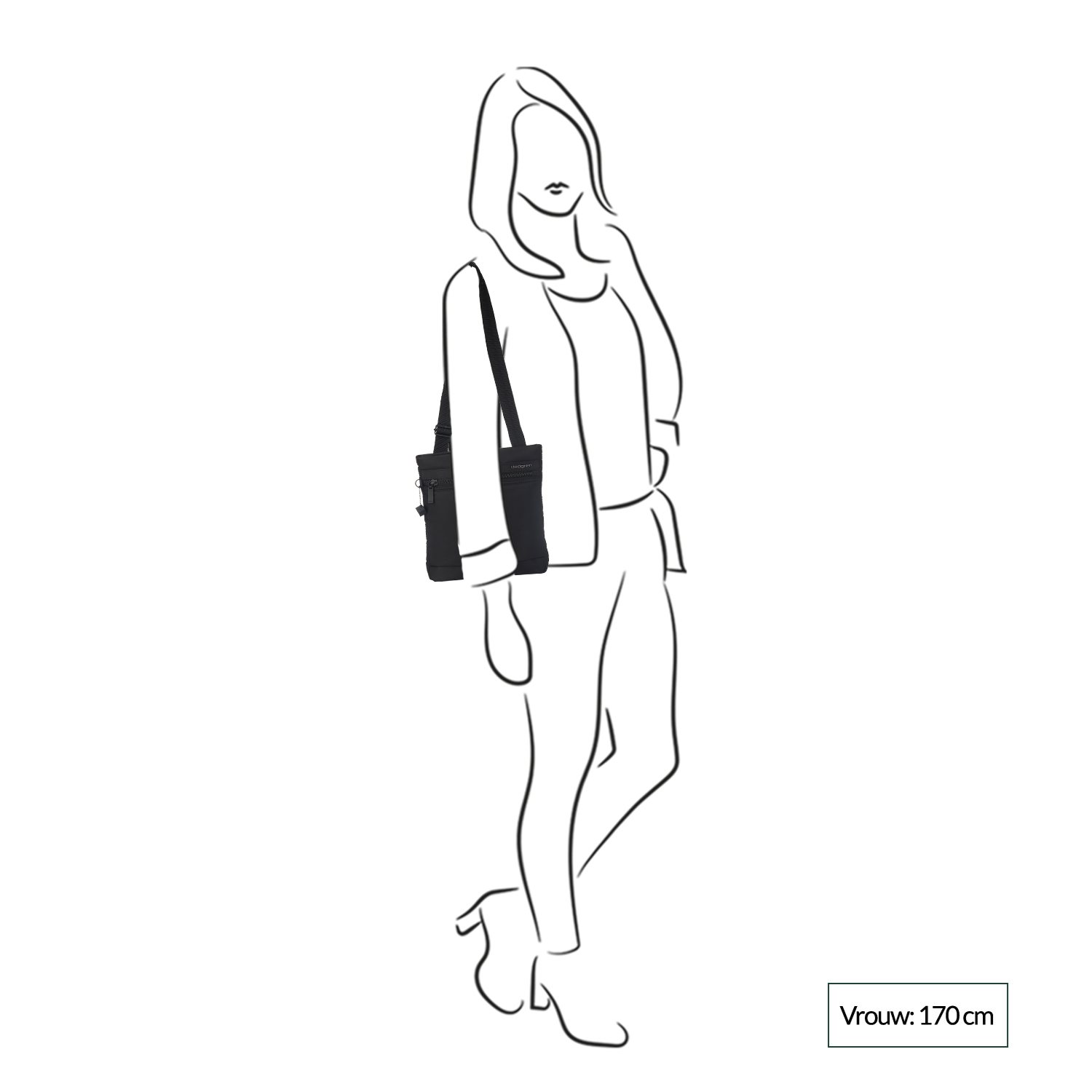 Hedgren Inner City Leonce Schoudertas black