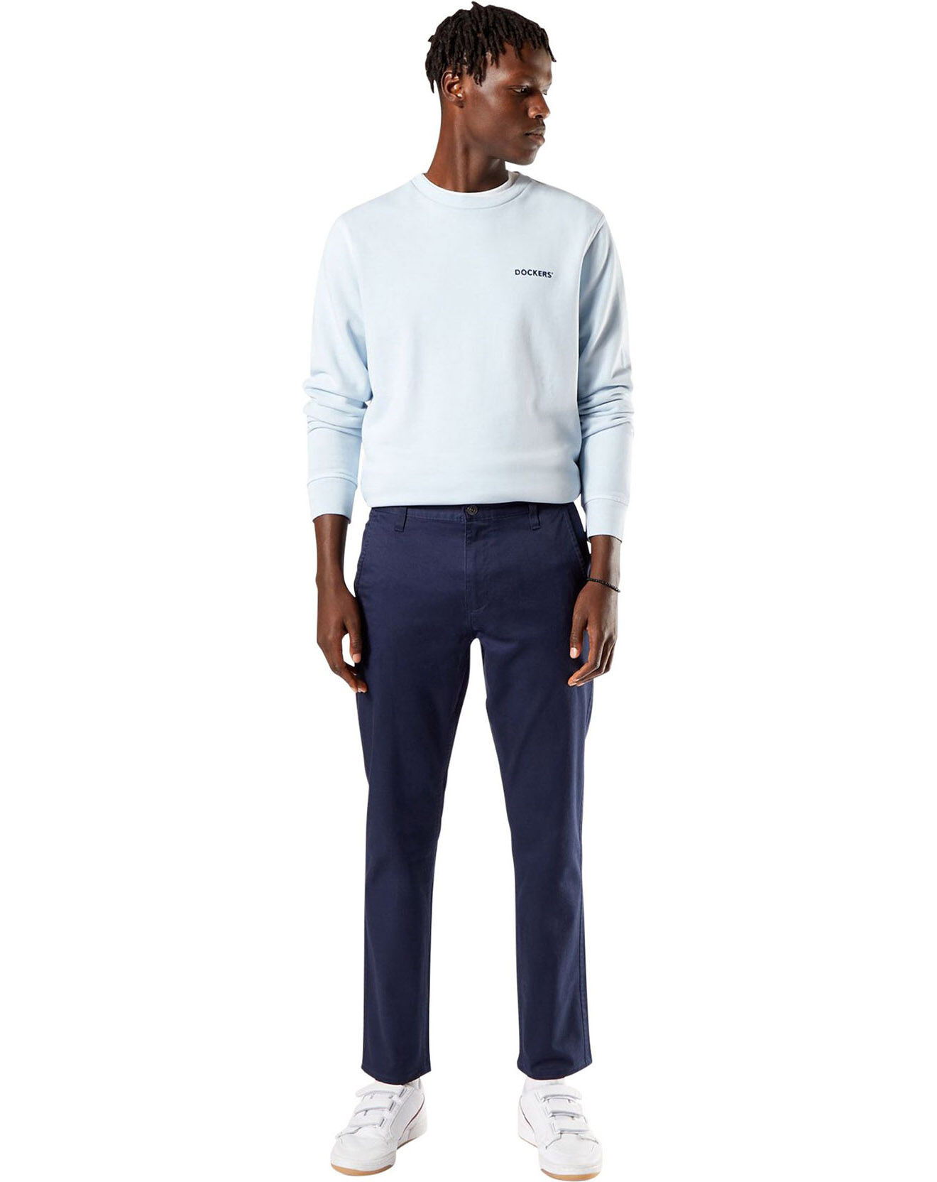Dockers Pantalon Alpha Original Slim bleu marine