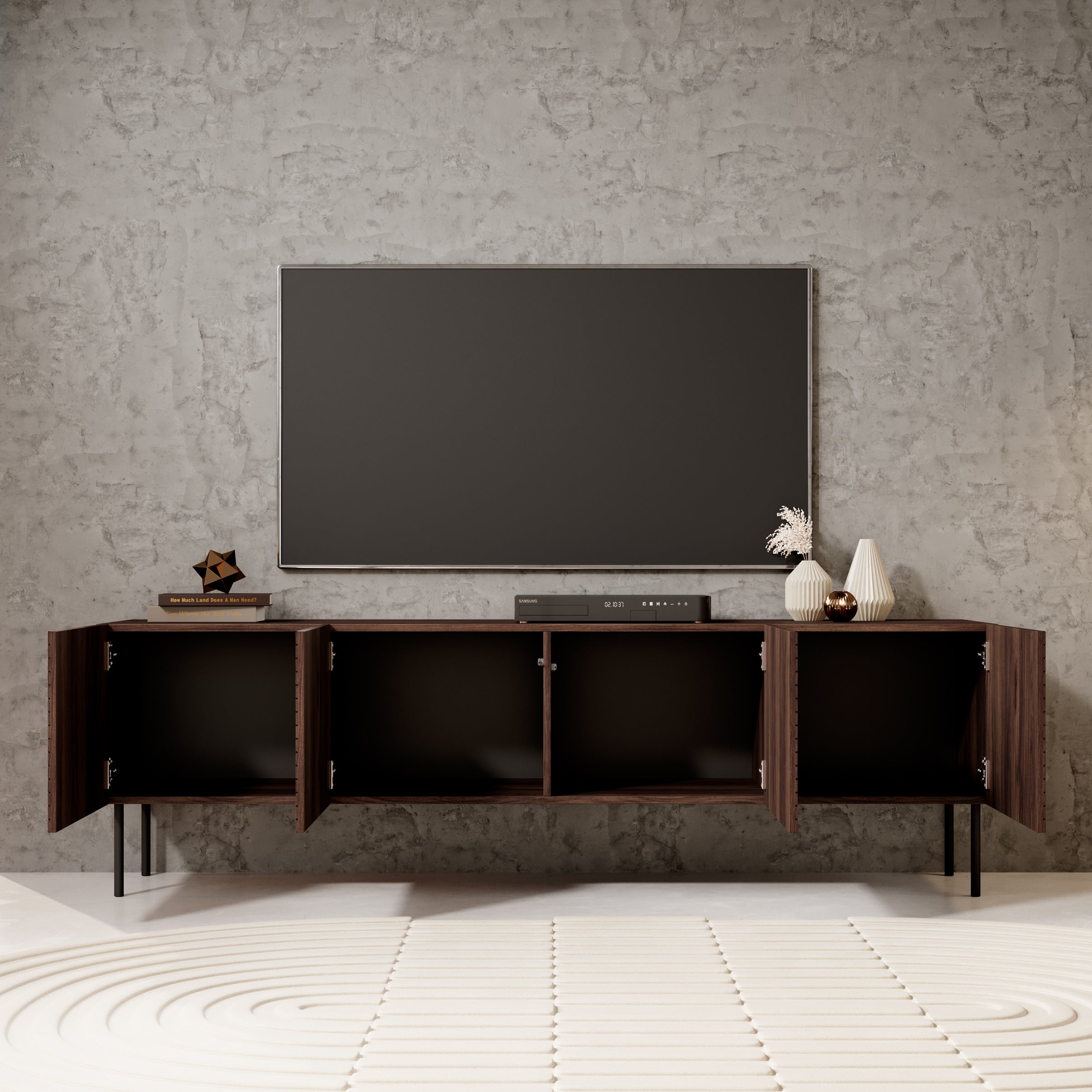 Meubella - TV-Meubel Adelaide - Eiken - 190 cm