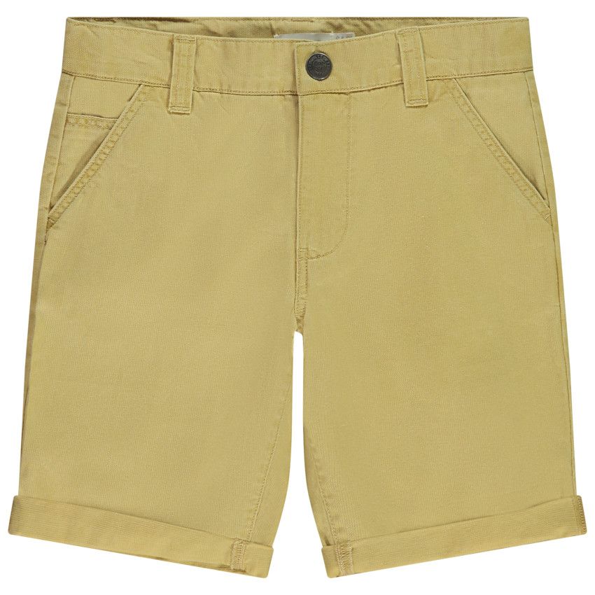 Bermuda uni en toile fantaisie pour garçon - Multicolore