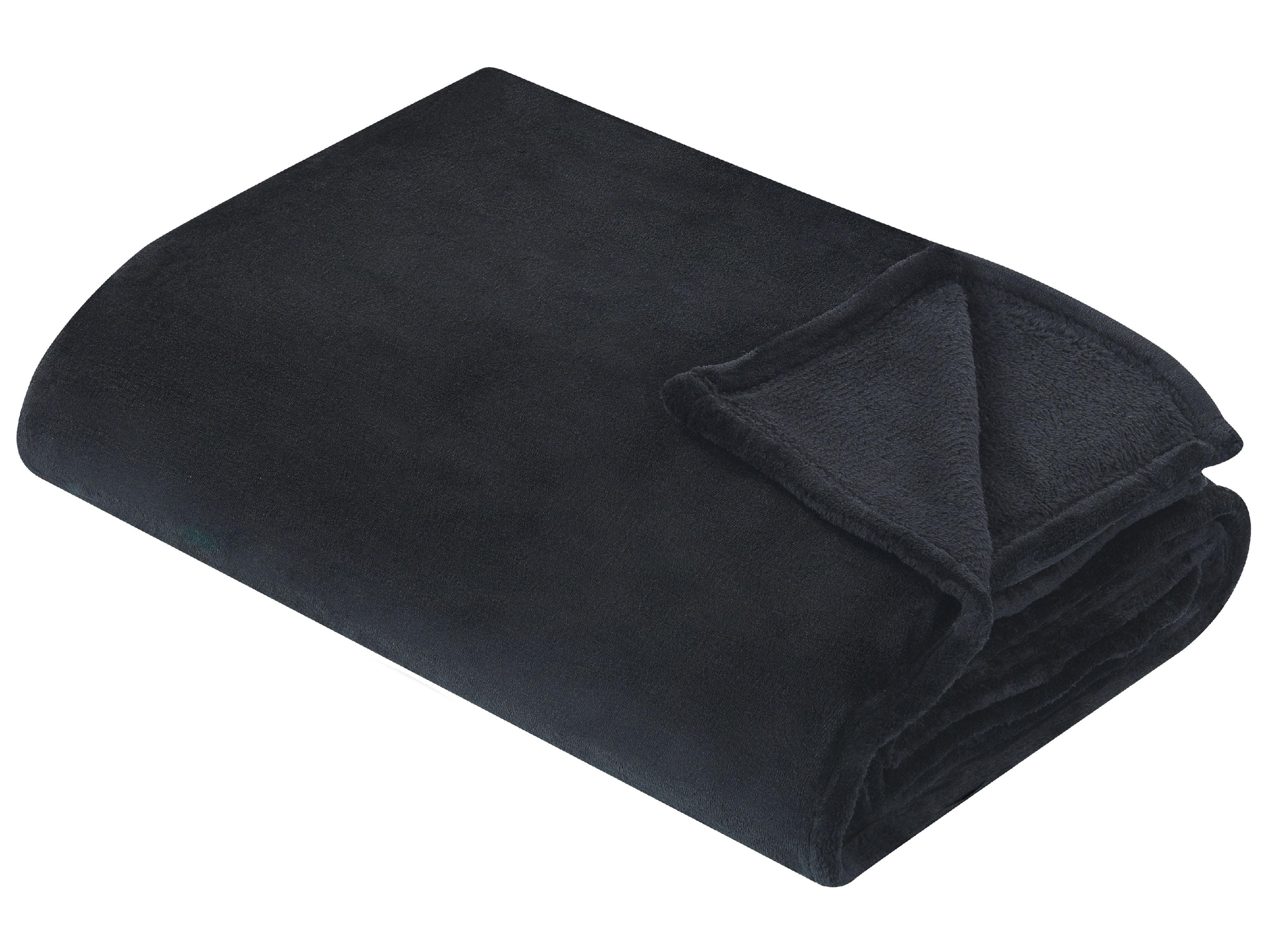 Plaid BAYBURT 200 x 220 cm Zwart