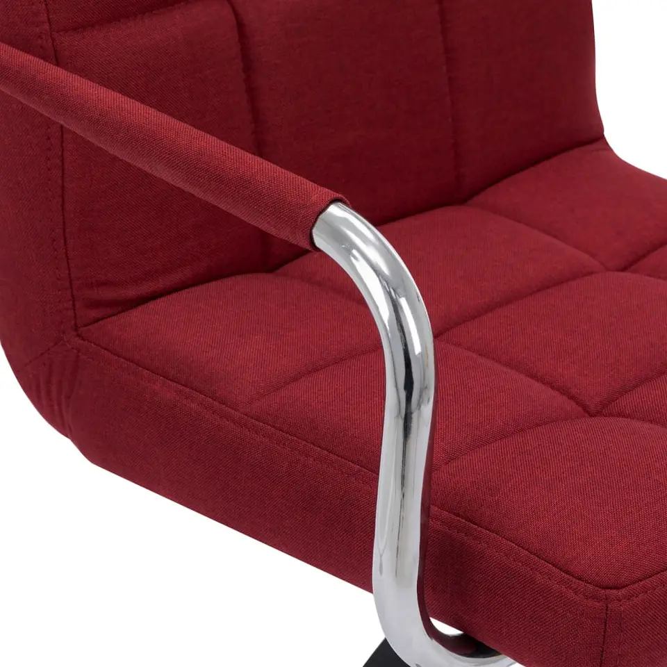 vidaXL - Barstoel - Rood - Stof - 2 stuks