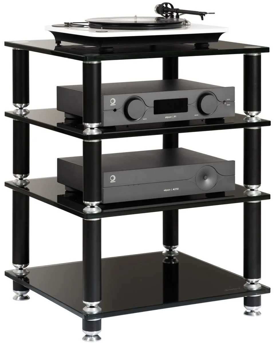 NorStone Stäbbl HiFi Noir satin Meubles hi-fi