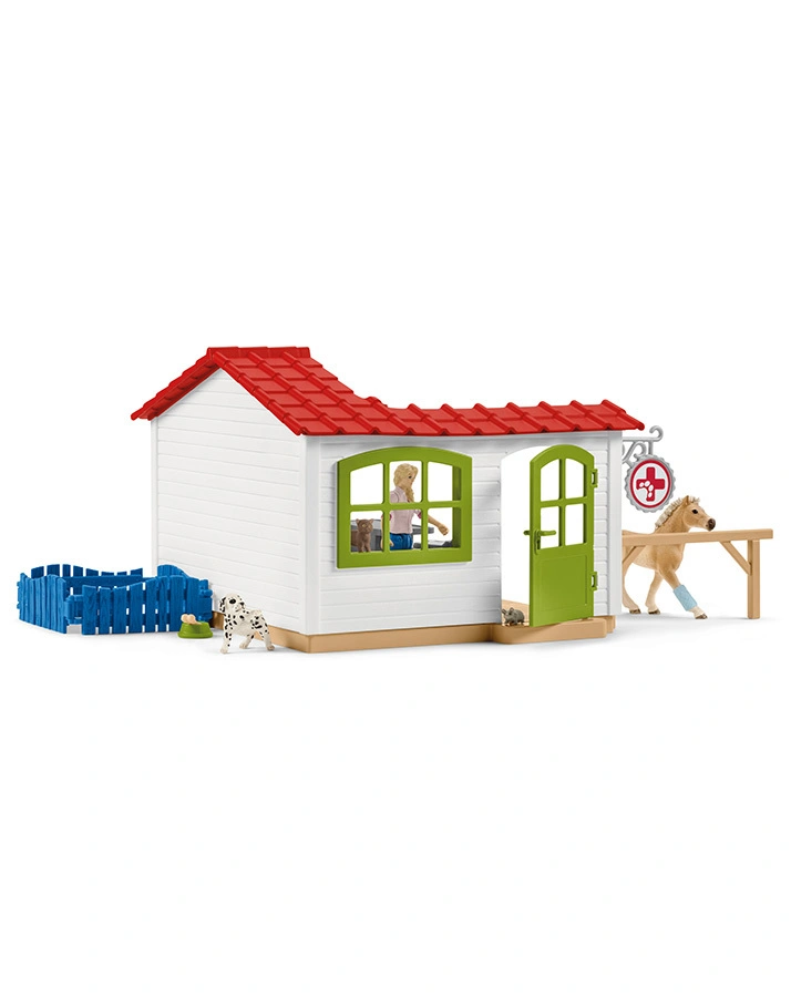schleich® 42502 Farm World – Tierarzt – Praxis mit Haustieren