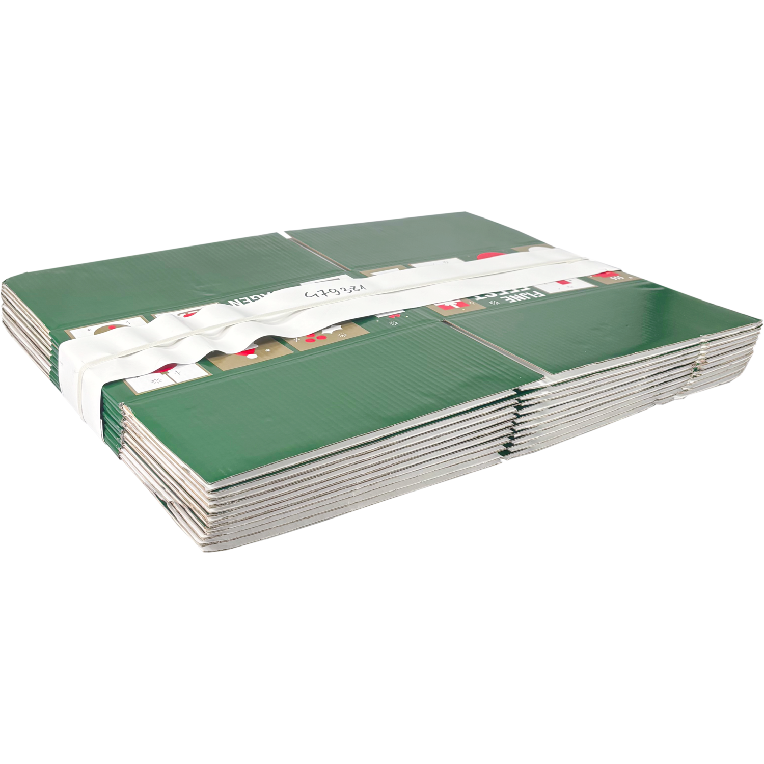 Kerstpakketdoos, Tegels, golfkarton, 35x32.5x17cm, Kerstmis, b,
