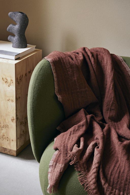 Ferm Living Weaver plaid 170x120 red brown