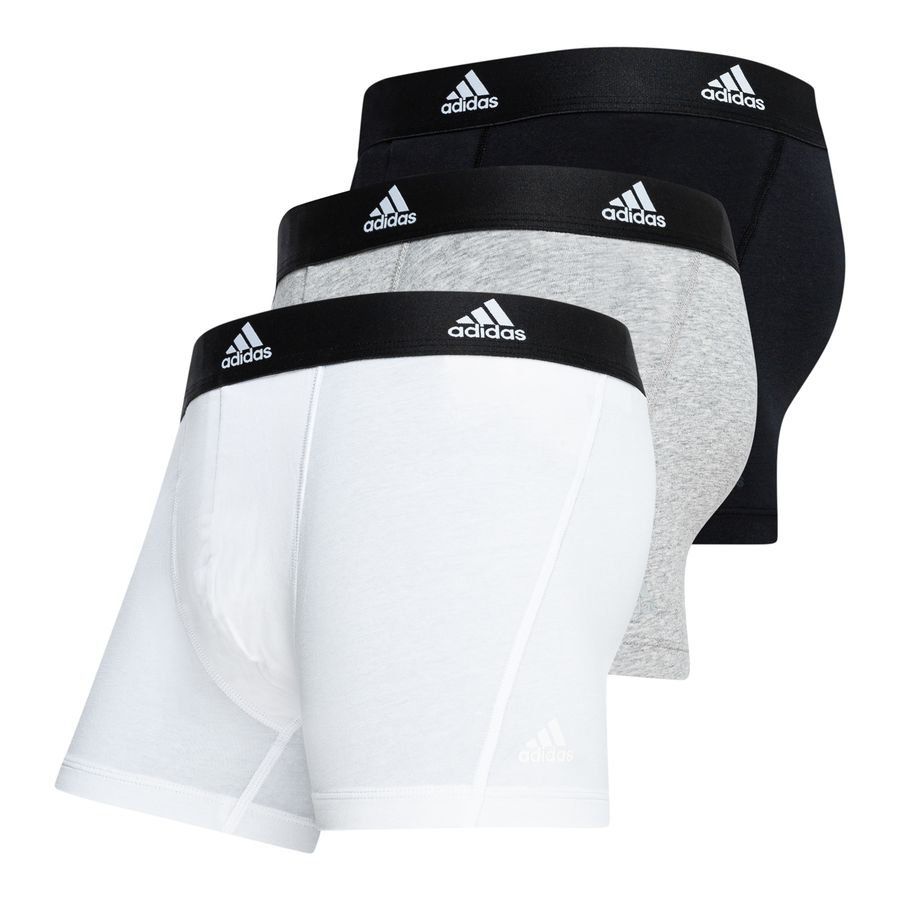 adidas Boxers Pack de 3 - Blanc/Noir/Gris