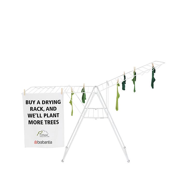 Séchoir à linge Hangon blanc 25 m Brabantia