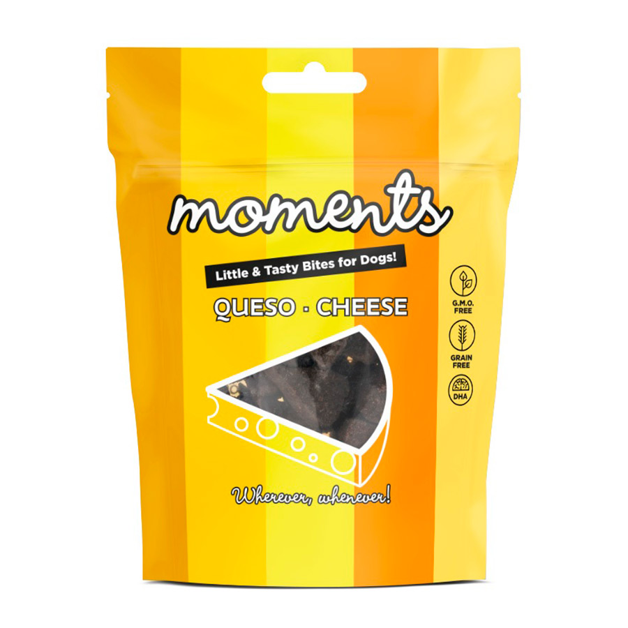 Petiscos de queijo Moments para cães
