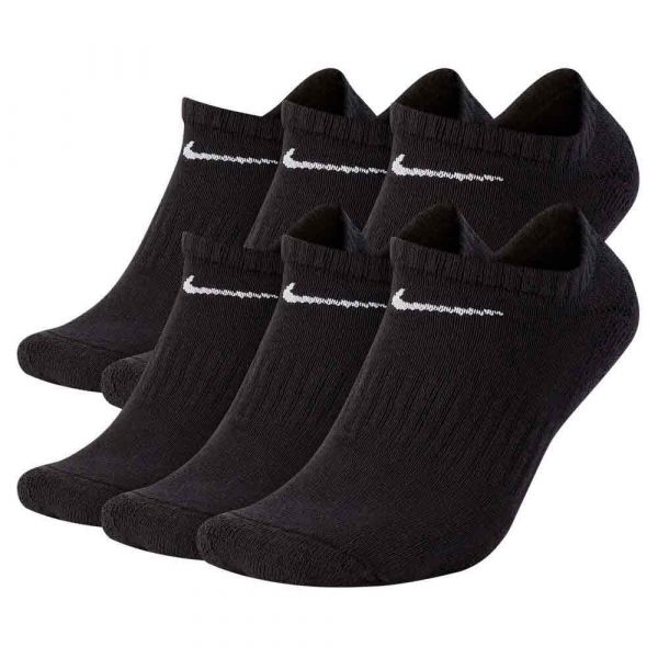 Nike Meias Invisíveis Everyday Cushioned Black / White 46-50