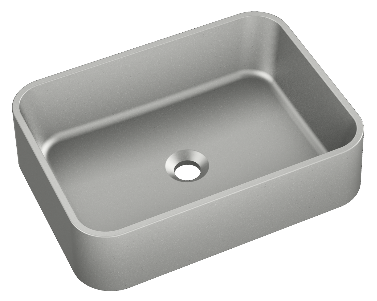 Kerra Cres E wastafel 50x37x12.5cm licht grijs