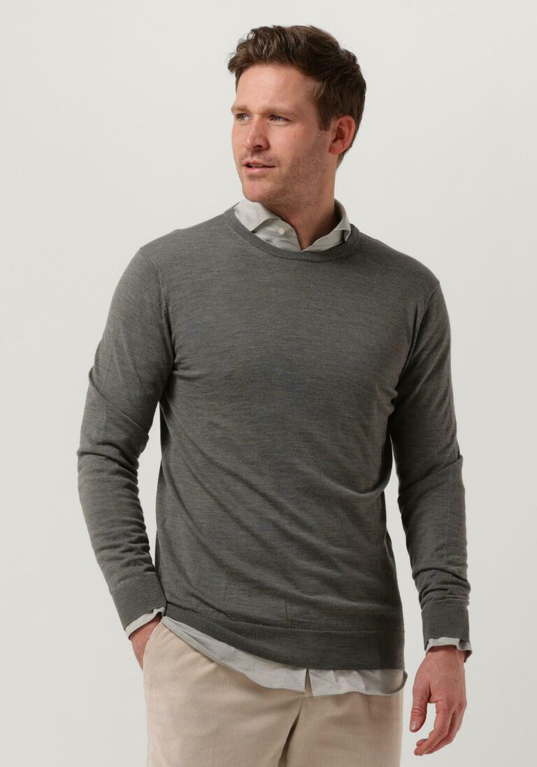 PROFUOMO groene profuomo trui pullover crew neck