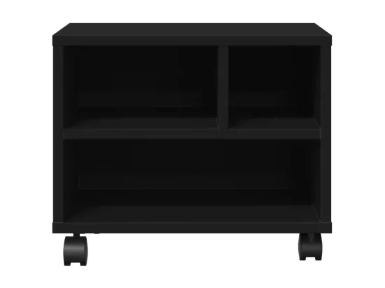 Support d'imprimante avec roulettes noir 41x32x34,5 cm