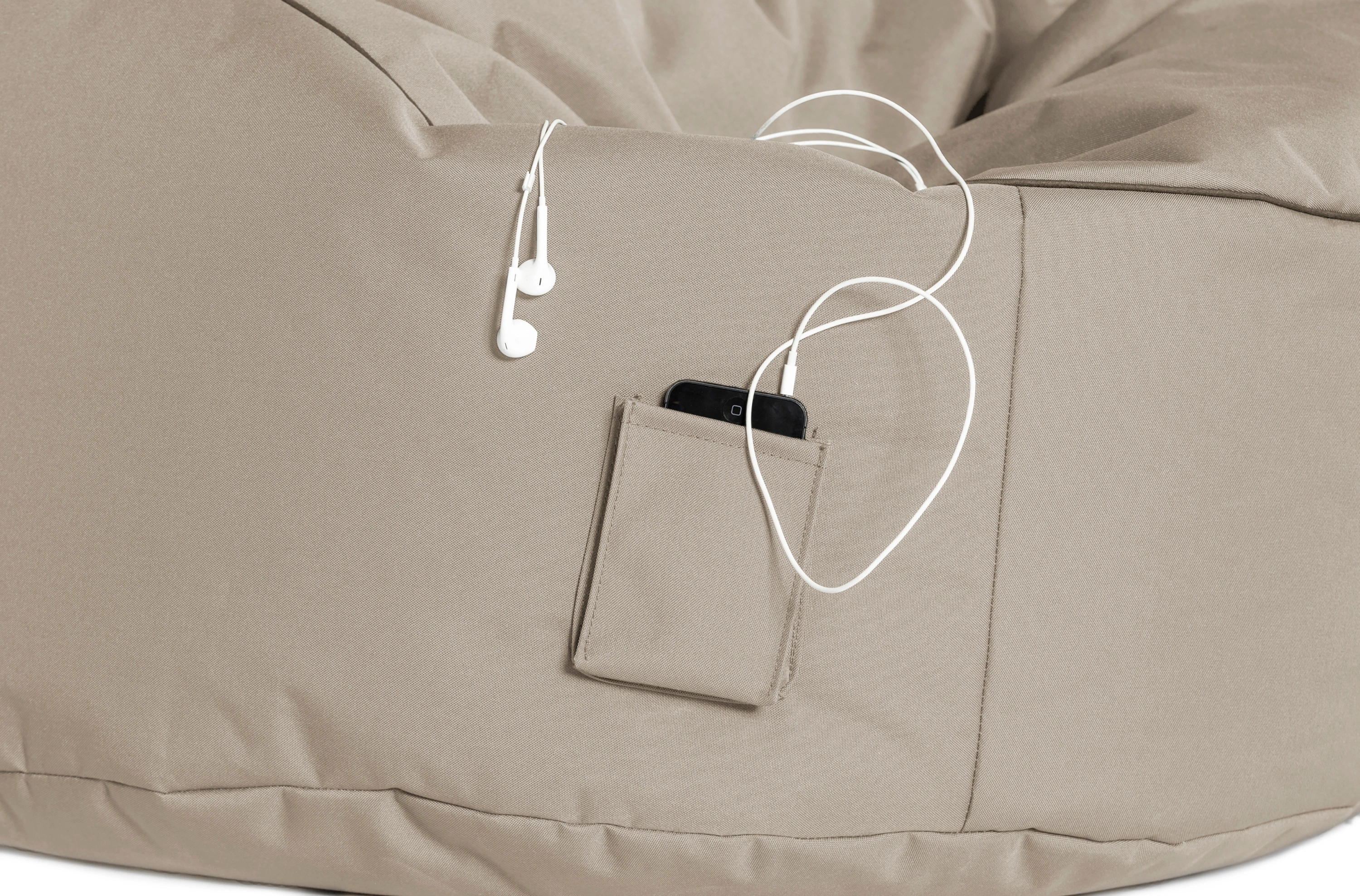 Sitzsack Set BRAVA: Swing & Dot Com (Farbe: khaki)