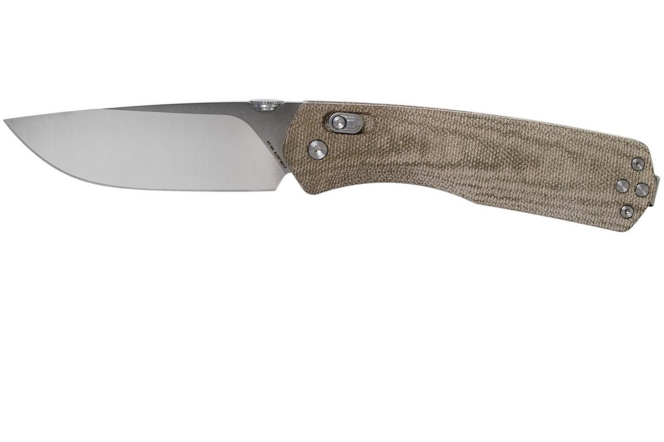 The James Brand The Carter XL, OD Green Micarta, Stainless zakmes JAKN116127-00