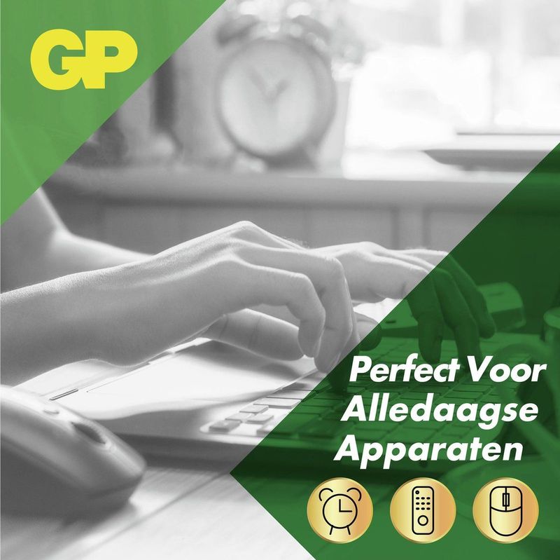 GP - Batterijen AAA - 1,5 V - Super Alkaline - 12 Stuks