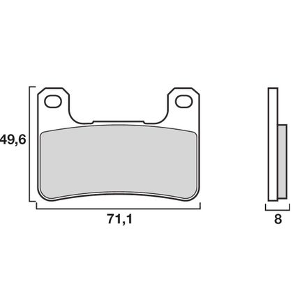 Plaquettes de freins Brembo Sinter Métal Fritté avant