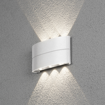 Konstsmide buitenlamp Chieri mat wit