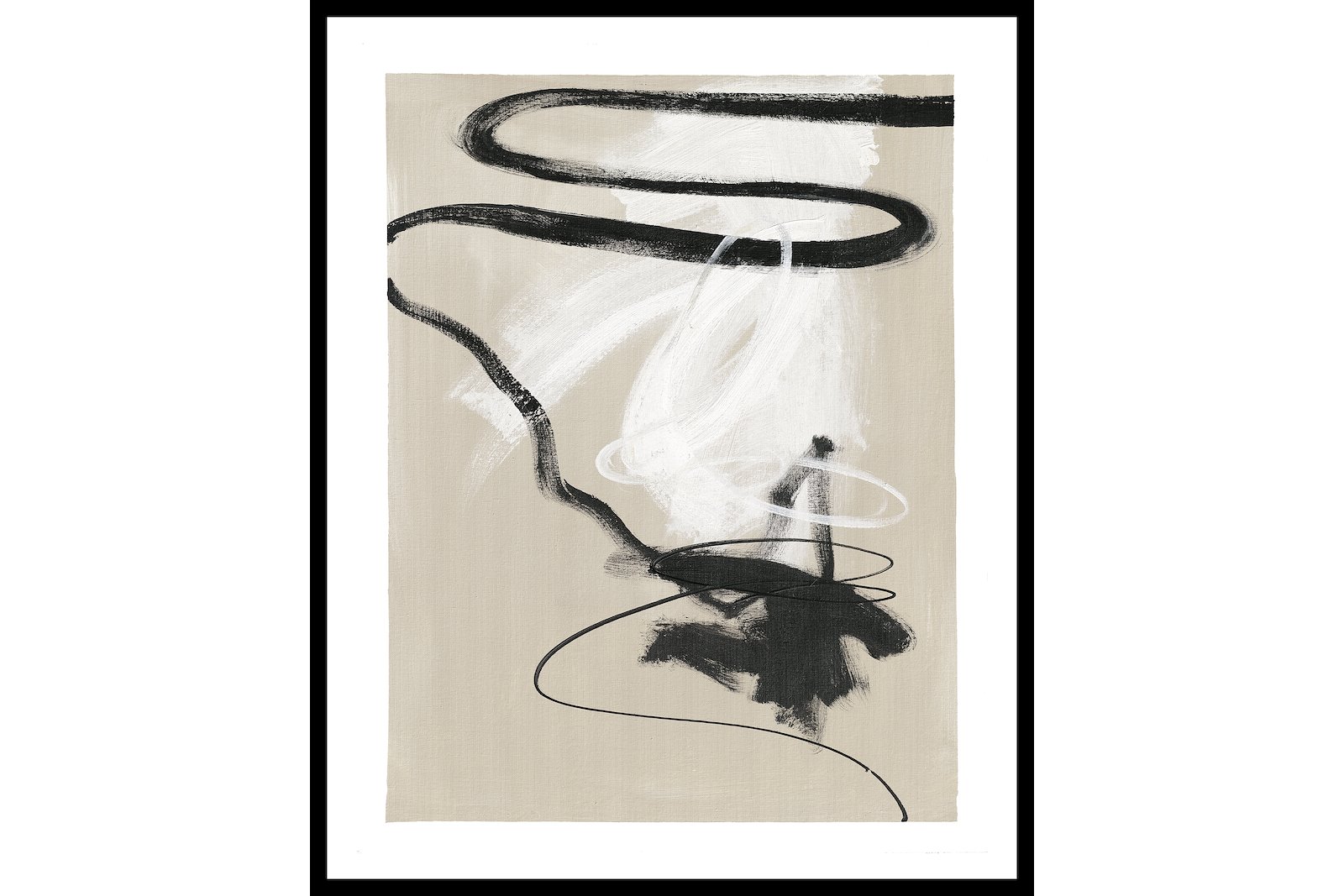 Newline Less but better bilde Poster med sort ramme 40x50 cm