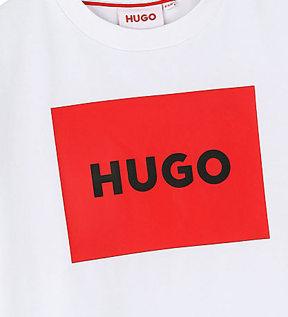 HUGO T-Shirt - Weiß/Rot