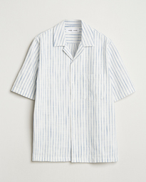 Samsøe Samsøe Oscar Striped Short Sleeve Shirt Clear Cream