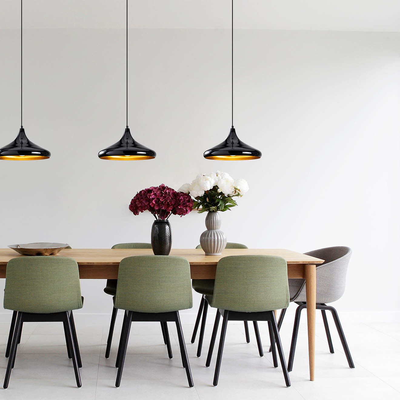Opviq Suspension Berceste noire - 35x35x116 cm