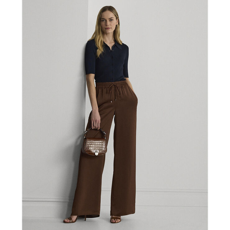 Lauren Ralph Lauren MATTE RAYON/NYLON-BUTTON DOWN Lauren navy