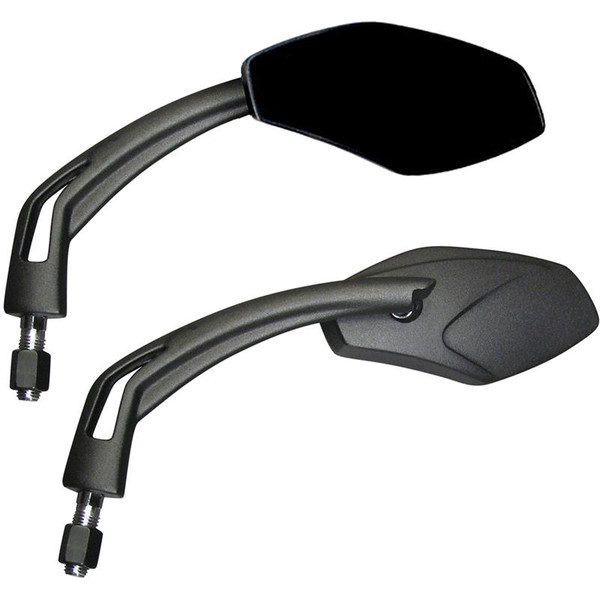 Dafy Moto - Rétros High Tech x2 Noir Mat Noir