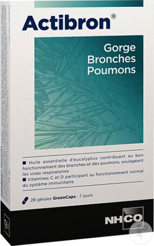 NHCO Actibron Gorge Bronches Poumons 28 Gélules