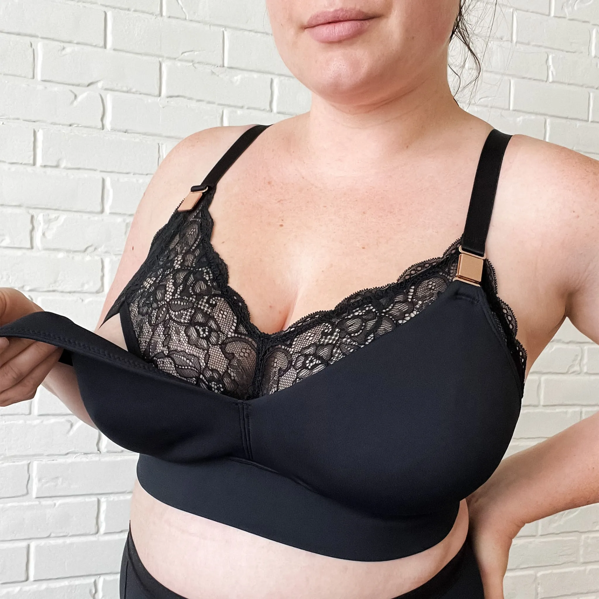 Davin & Adley Bralette de Maternité et d’Allaitement pour Forte Poitrine - Ella