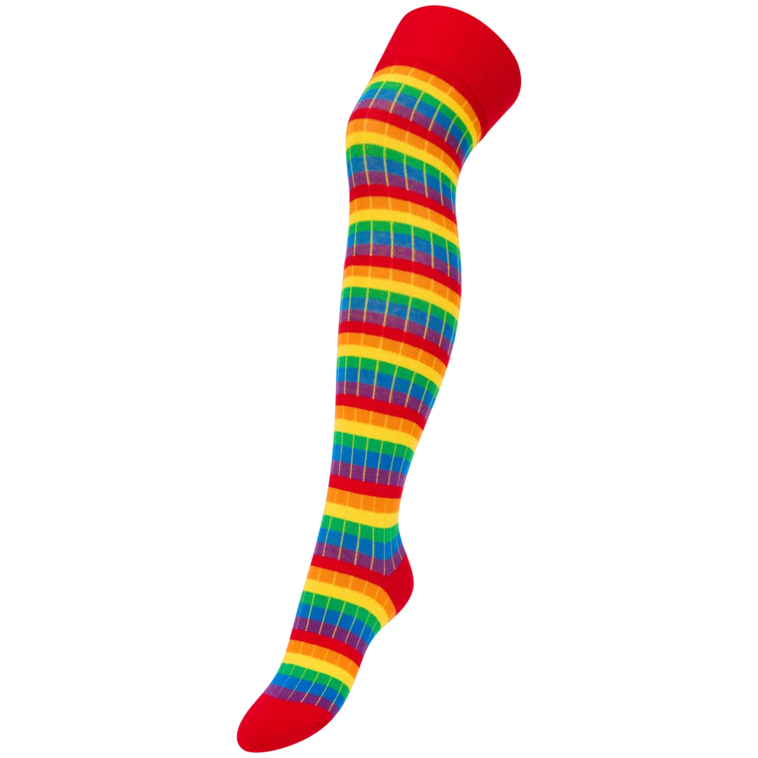 Carnaval overknee-sokken Eén maat | diverse kleuren