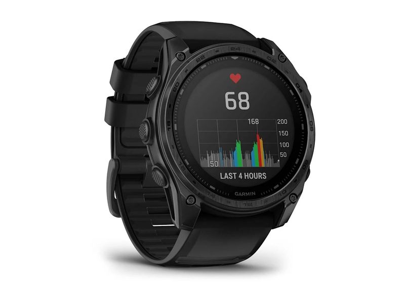GARMIN GPS-Sportuhr Tactix 8 Solar Elite 51mm, Schwarz Taktische Multisport-Smartwatch mit Applied Ballistics Elite – Perfekt für Outdoor-Abenteuer, Militär & Schiesssport