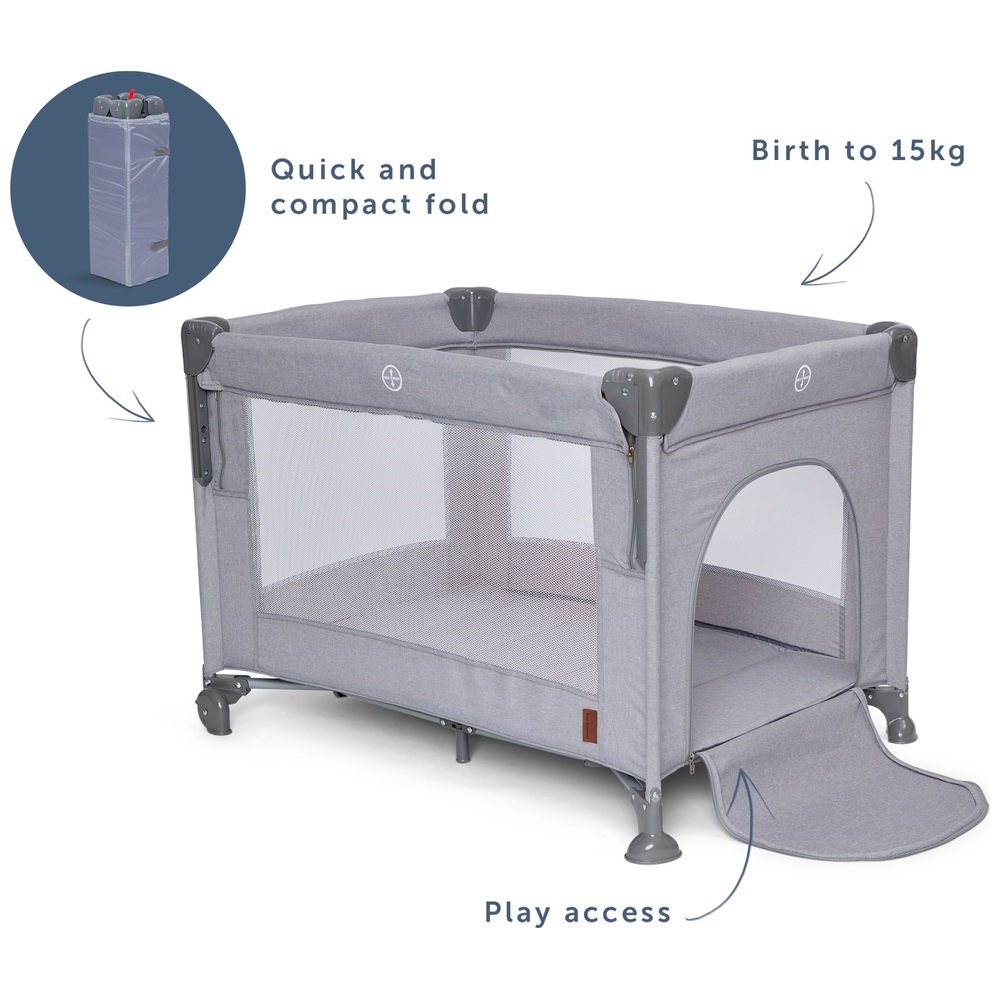 Baby Elegance 2-in-1 Reisebett & Beistellbett mit Babywanne