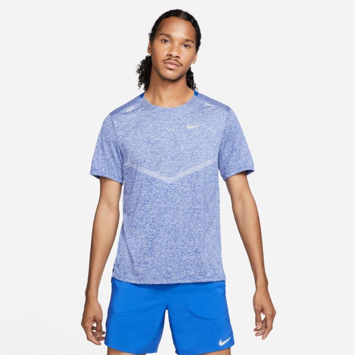 Nike Herre T-shirts Dri-FIT Rise 365 Short Sleeve Tee Blå