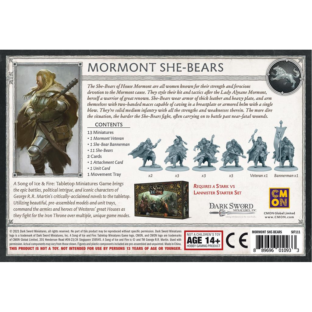 Le Trône de Fer : le Jeu de Figurines - Ourses Mormont