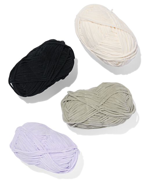 fil chenille violet 100g 110m