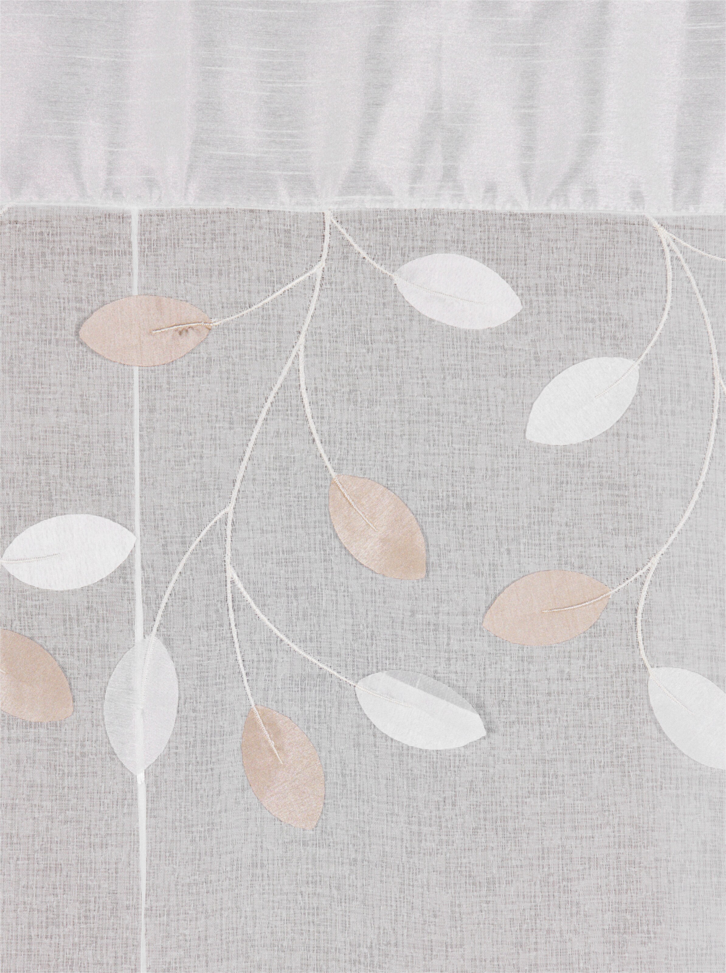 heine home Bändchenrollo in offwhite-taupe