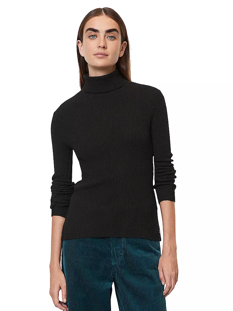 MARC O' POLO DENIM Rollkragenpullover schwarz