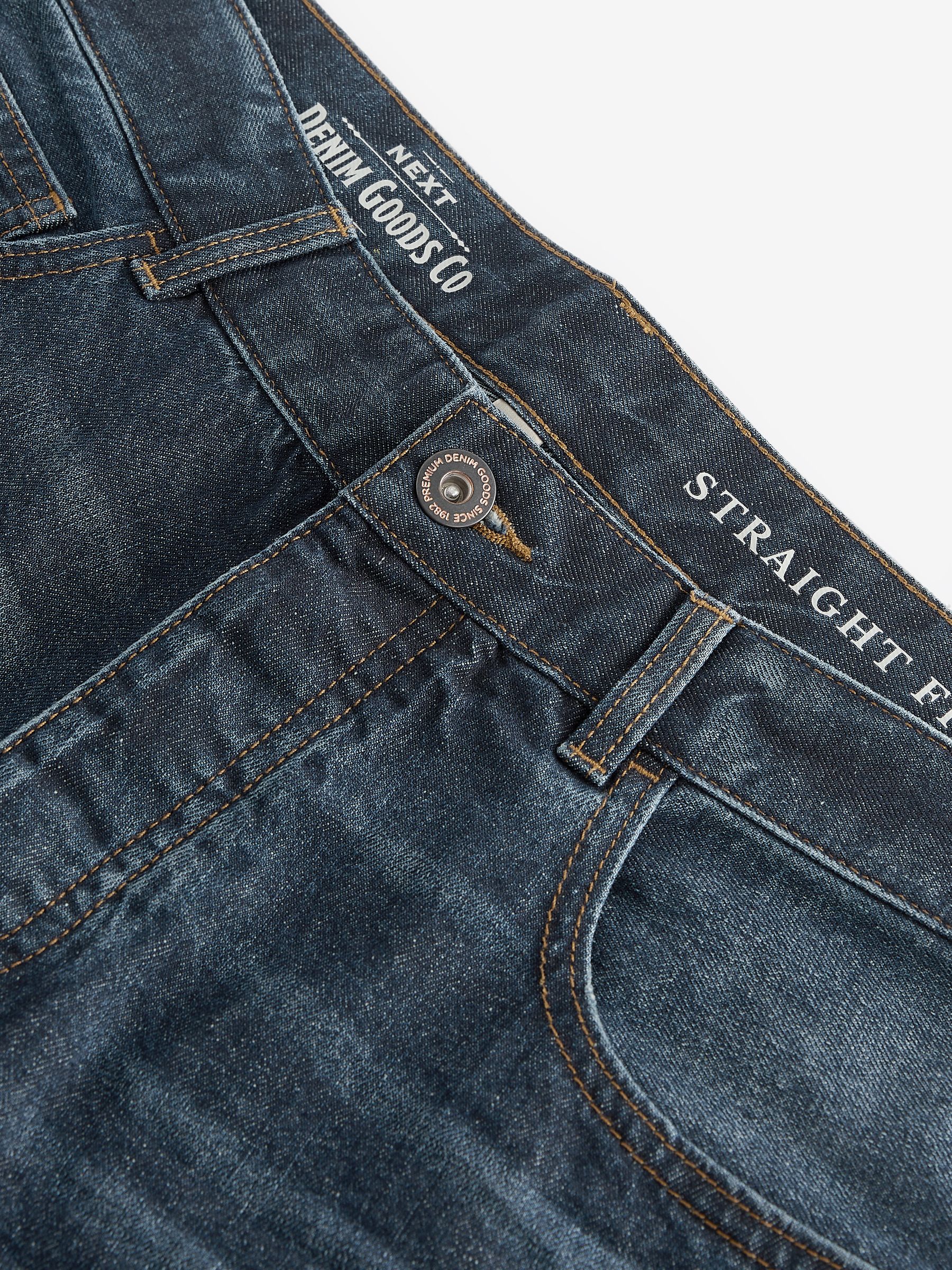Mediumblauw - 100% katoenen authentic jeans