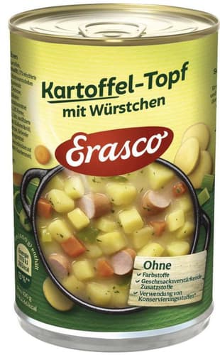 Erasco Kartoffel Topf mit Würstchen
