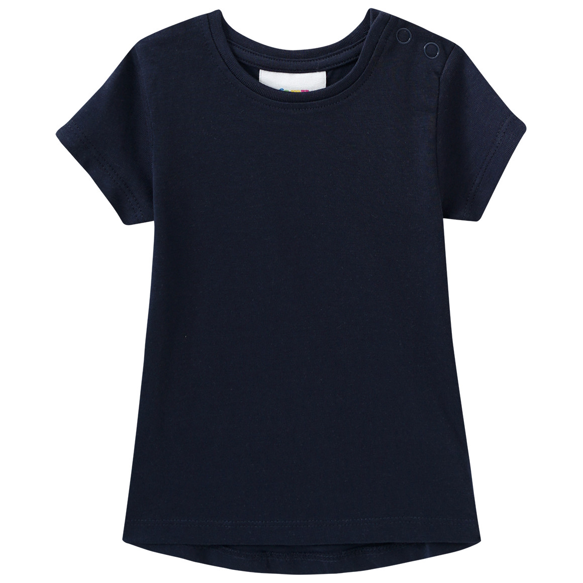 Famy 3 Baby T-Shirts unifarben cremeweiss / rosa / dunkelblau