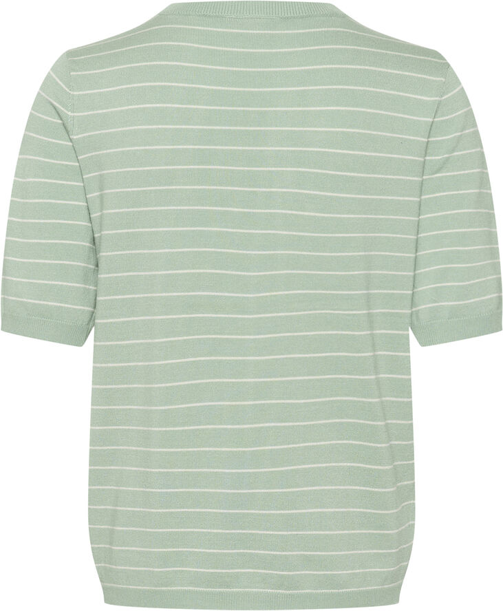 Kaffe KAlizza Striped Knit Granitegreen/turtledove stripe