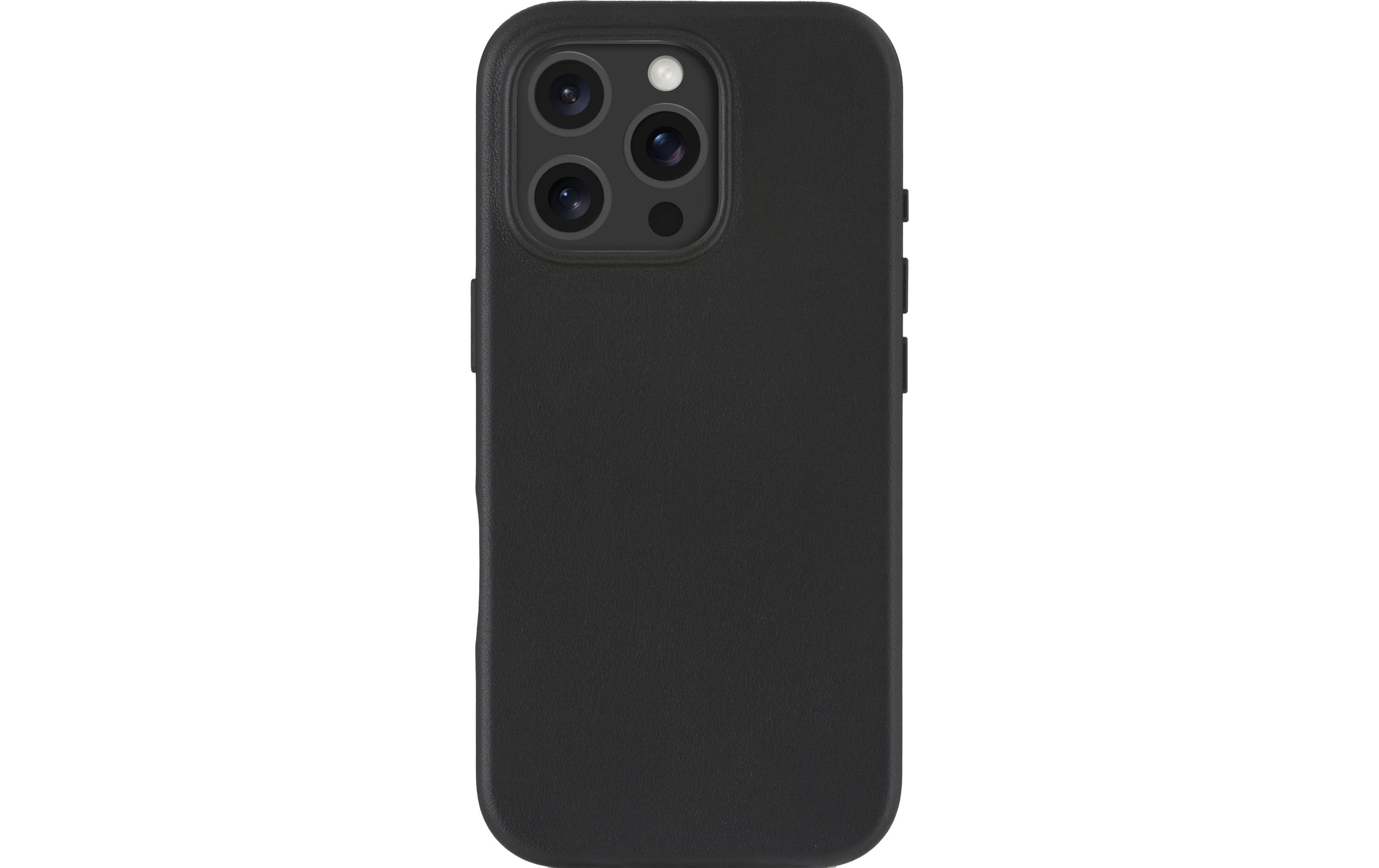 Book Cover Roskilde iPhone 16 Pro SchwarzSchutzhülle aus Leder mit MagSafe-Funktion für das Apple iPhone 16 Pro