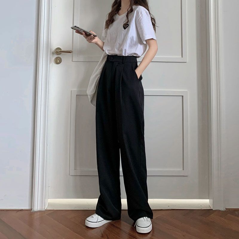Strawolf - Wijde pantalon met hoge taille