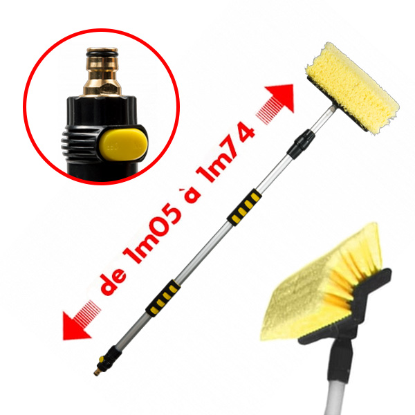 Balai de lavage télescopique MAXI 1m74