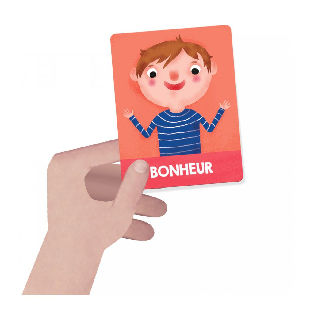 Flashcards Montessori - Émotions et actions