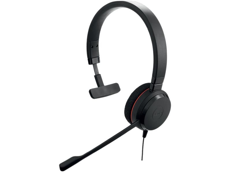 Jabra Headset Evolve 20 UC Mono Schnurgebundenes, monaurales Headset für VoIP-Softphones
